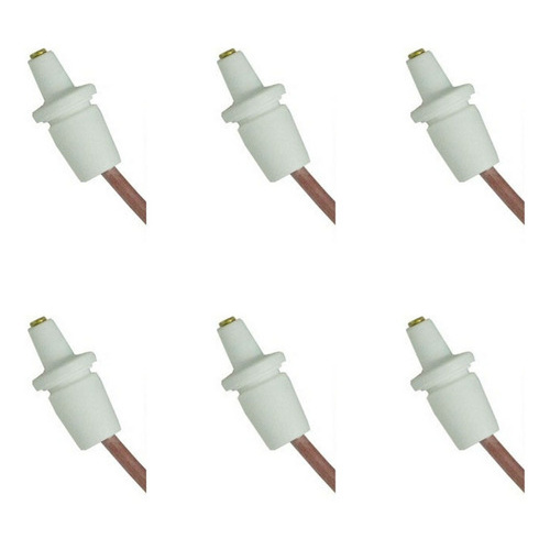 Kit 6 Velas Ignição Acendimento Fogão Atlas Moderno