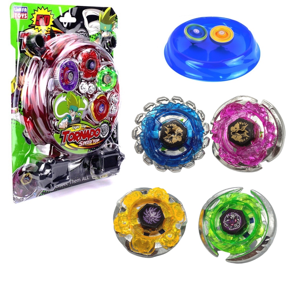 Beyblade Metal Fusion 4 Blay Blade + 2 Lançadores + 1 Grip Shopee Brasil