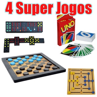 Leve AGORA 2 Super Jogos 1 UNO e 1 Domino Para Jogar c/ Toda Familia