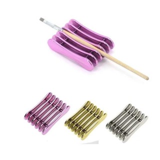 SUPORTE Apoio de Pincel Para Manicure Apoiador DOURADO , ROSA E PRATA