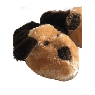Pantufa Cachorro Marrom 3D do infantil ao adulto