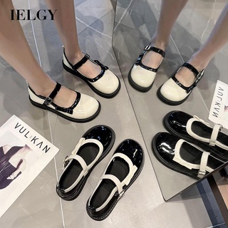 IELGY Sapatos De Couro De Sola Grossa Feminina Versátil Combinando Estilo Britânico