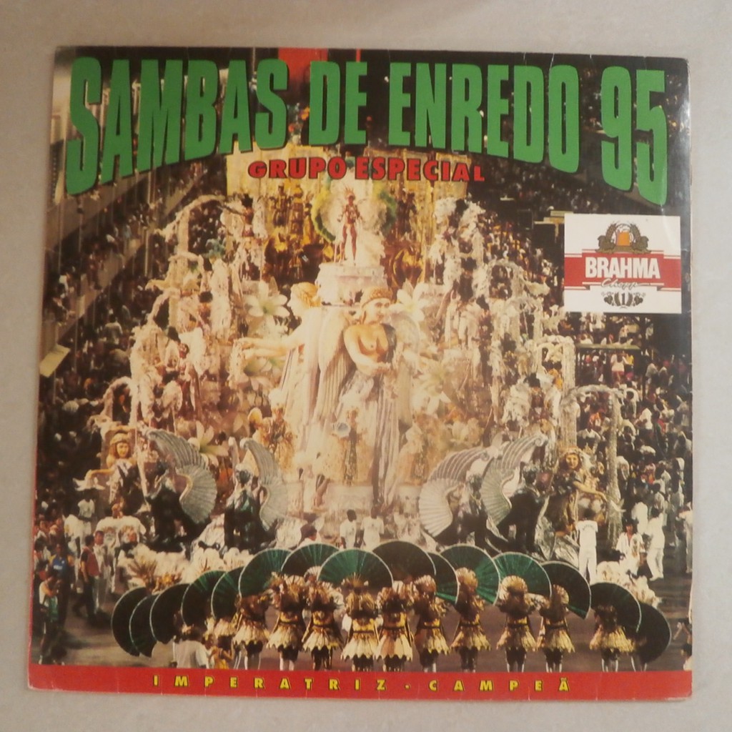 lp Sambas De Enredo Carnaval 95 imperatriz campeã, vinil com encarte