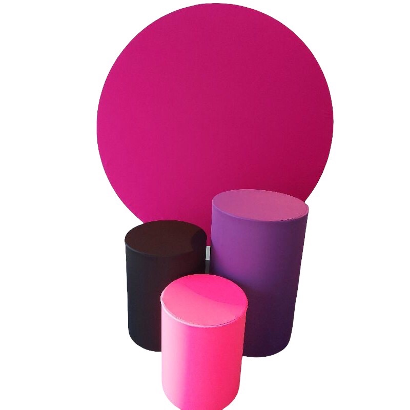 Kit Trio de Capas para Cilindros de Festa e Capa de Painel 1,50/ 1,20 Redondo