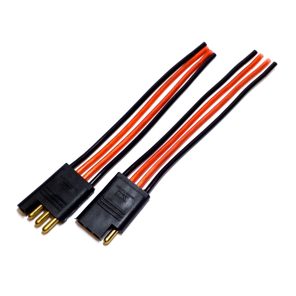 Conector 4 Vias Com Fio 2,5 Mm Chicote Plug Para Caixa Par Home Theater Emborrachado Preto Reforçado Macho E Fêmea