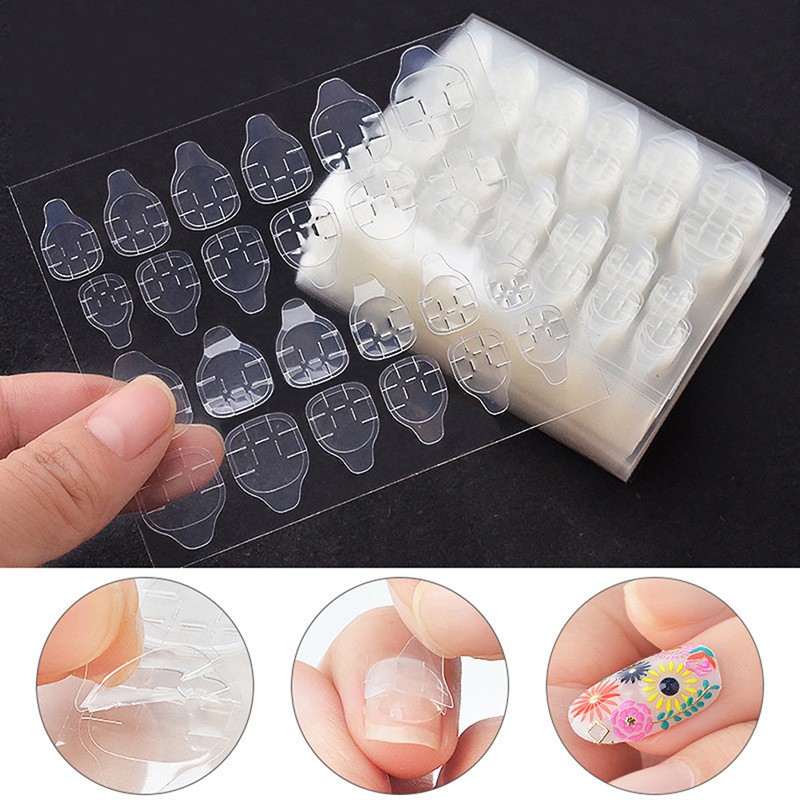 KIT 288 Cola Adesivo para unha Dupla Face Adesivo Fita Falso Pregos Arte Decoração de unha