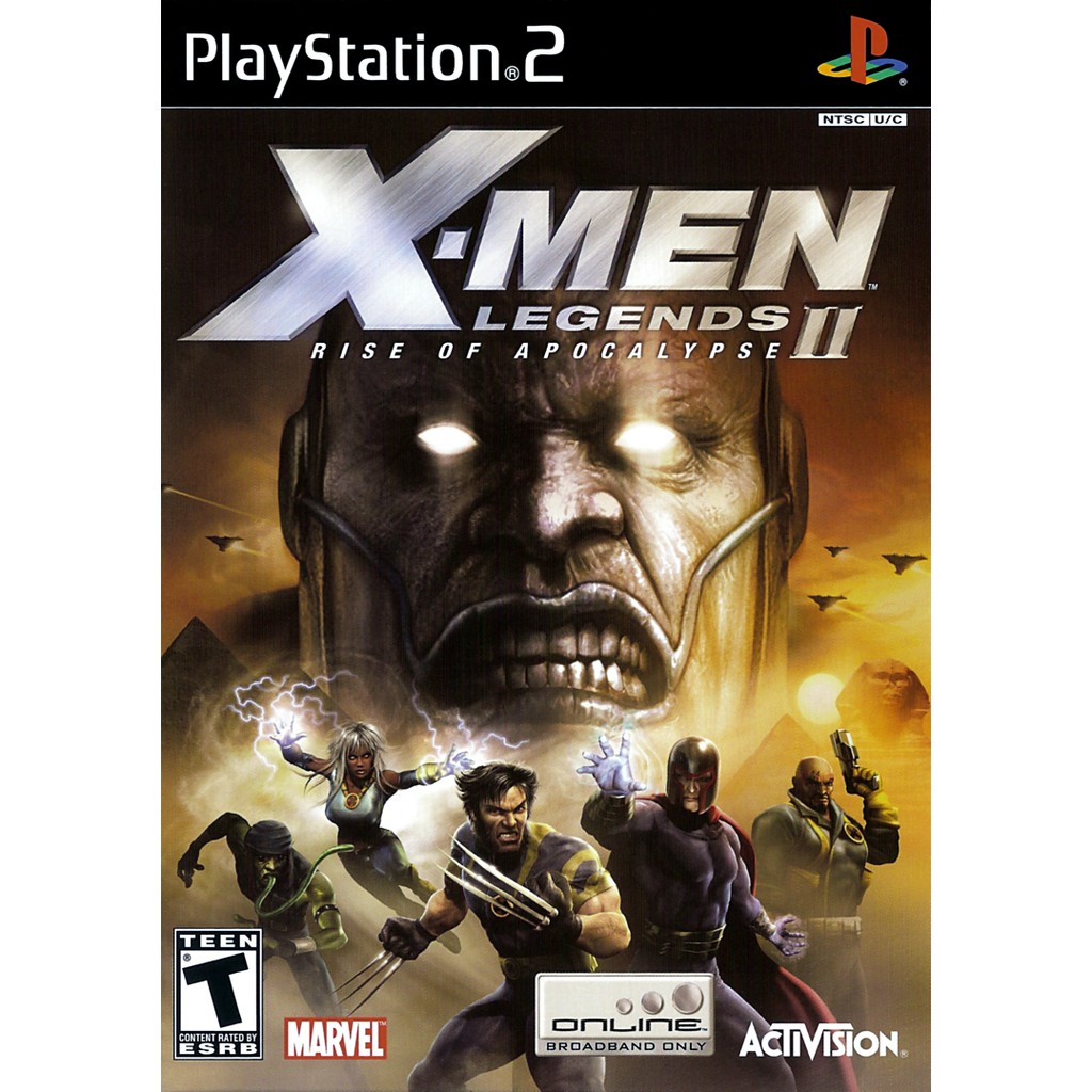 XMen Legends II  Rise of Apocalypse jogo playstation ps2