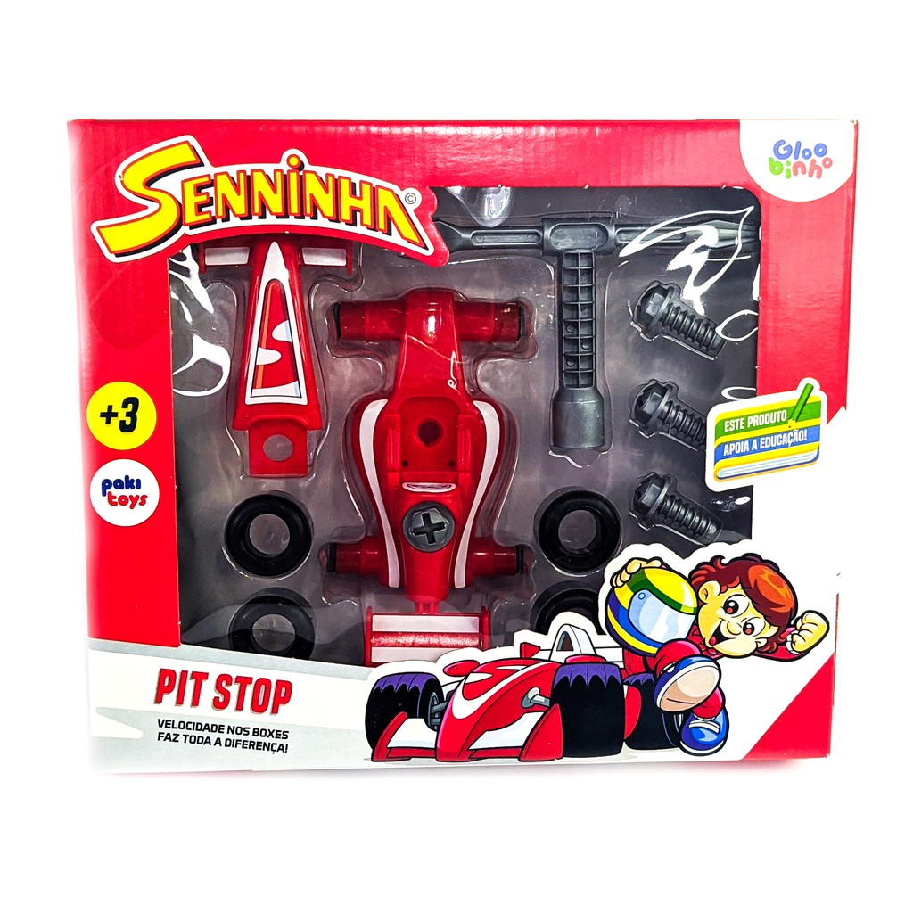 Brinquedo Carro Carrinho F1 Senninha Formula 1 Monta e Desmonta 14