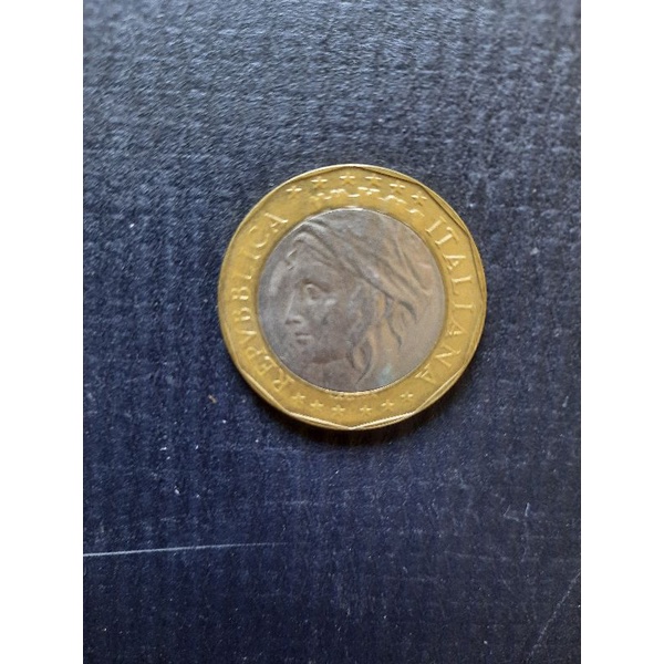 Moeda da Itália 1000 Liras ano 1997 Mbc União Europeia