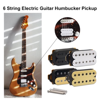 Captadores De Guitarra Elétrica De 6 Cordas Humbucker Duplo Em Linha Ajustável 4 Peças Captador De Parafuso Sextavado