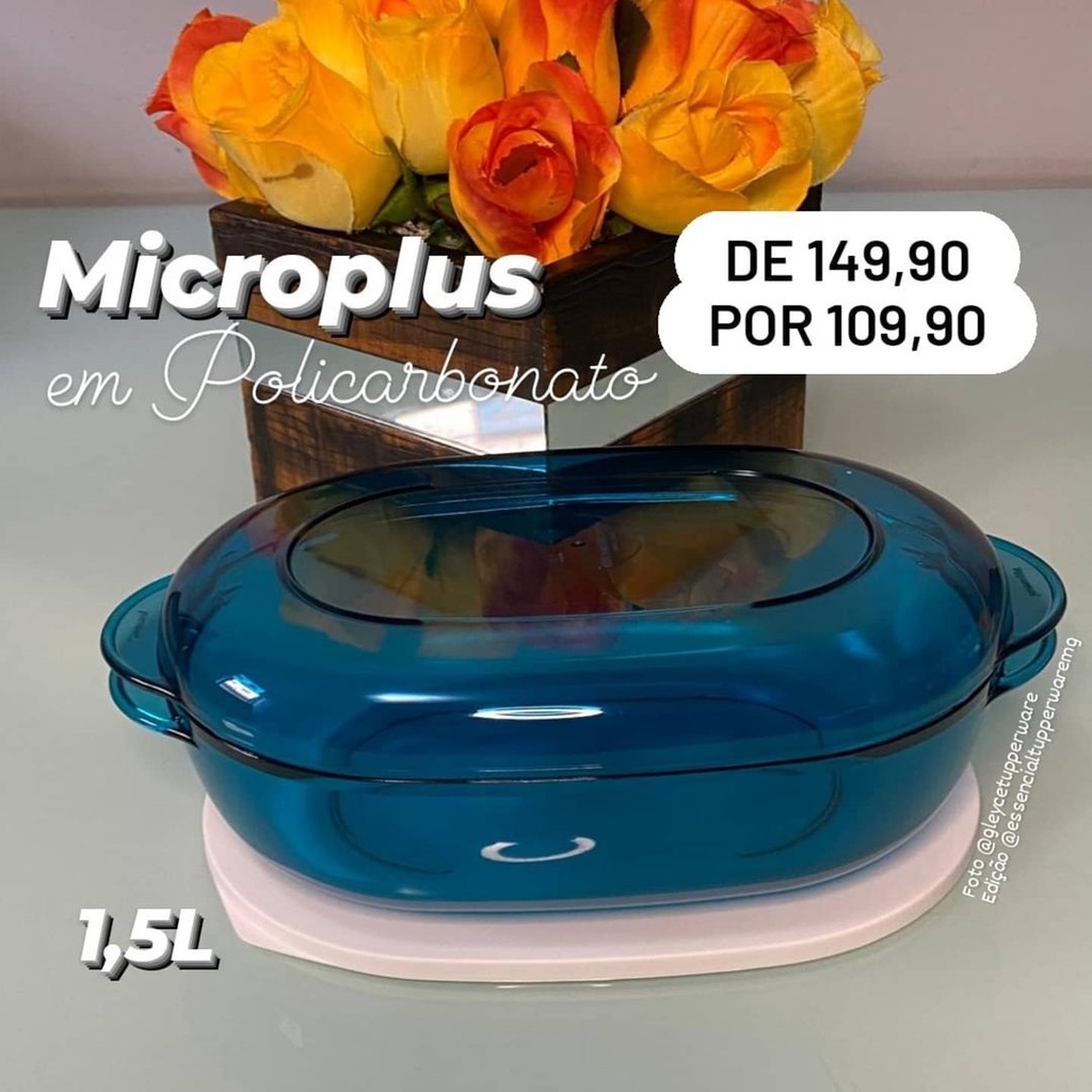 Microplus Oval 1,5 Litro Tupperware