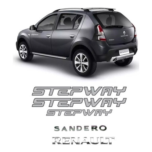Kit De Emblemas Renault Sandero Stepway - 5 Peças