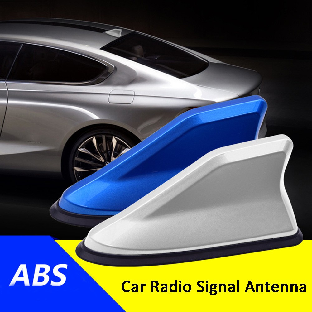 Okcatzone Universal Fm Amplificador De Sinal De Rádio Do Carro Antena De Barbatana De Tubarão Antena Fm / Am Telhado Decoração Aérea Substituição