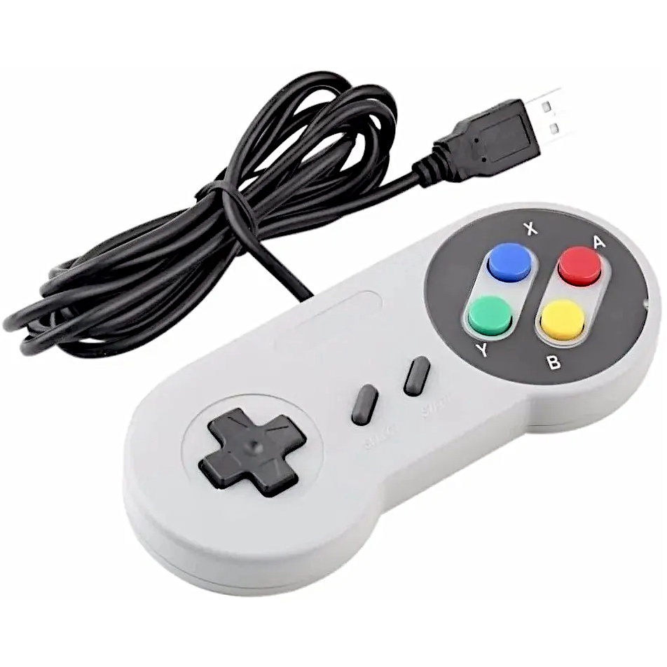 Controle JoyStick Manete USB Super Nintendo SNES Feir