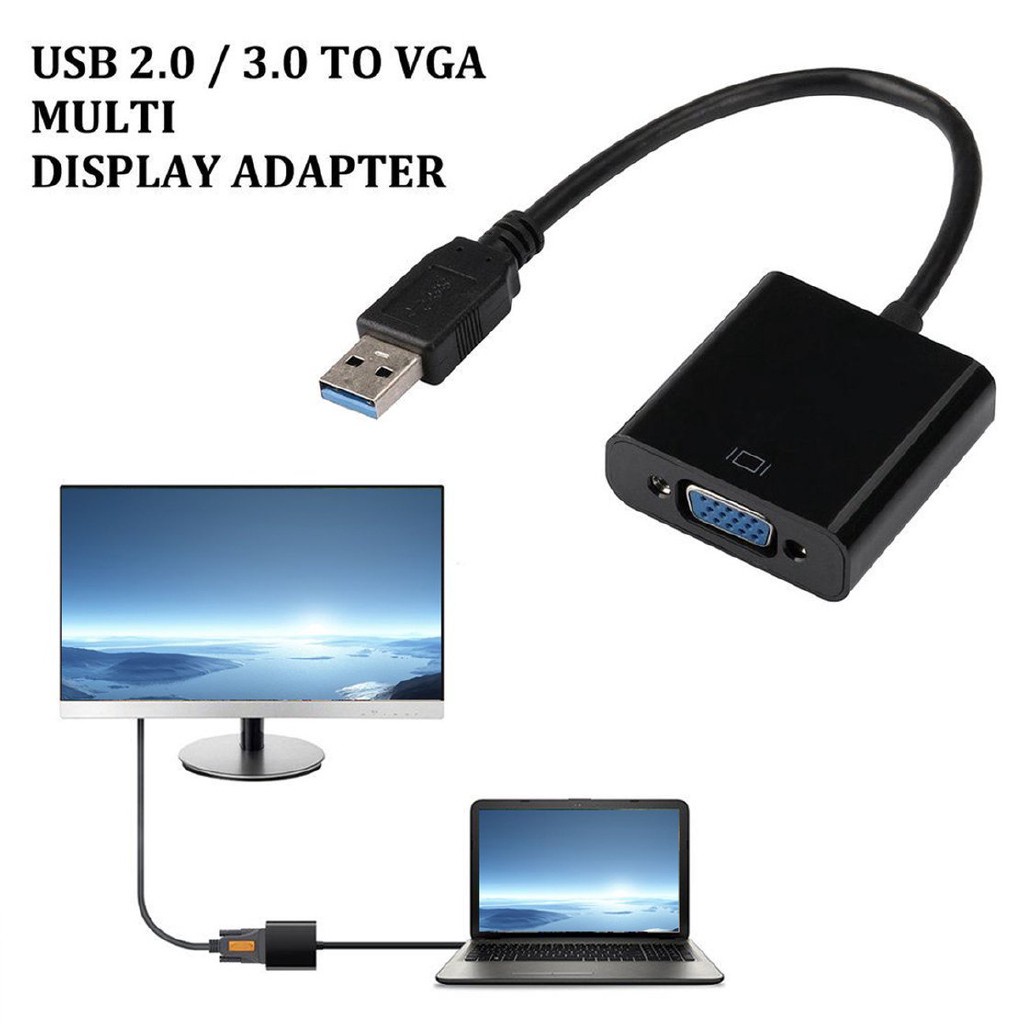 Placa De Video Externa Usb 3.0 Para Vga 1080p Windows Xp | Shopee Brasil