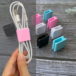 1Pc Bobinador De Cabos De Silicone Multifuncional Reutilizável Fone De Ouvido Carregamento Fivela De Armazenamento Suprimentos De Escritório Doméstico