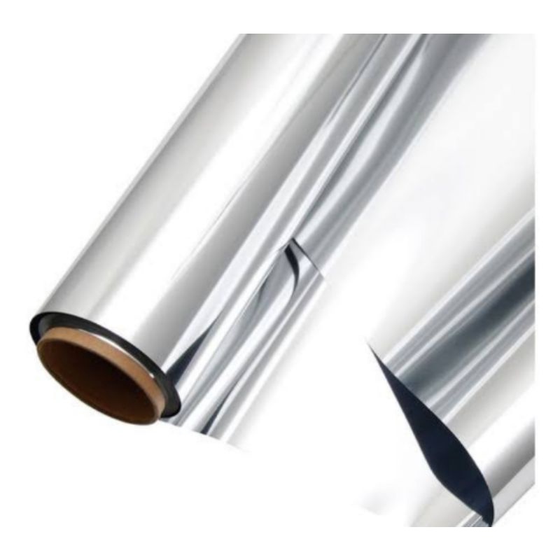 insulfilme prata espelhado  + brinde ,1mt x 50 cm,insulfilm espelhado,sufilme,janela,vidro,box,porta.