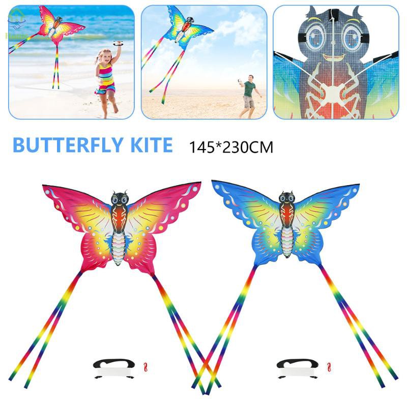 Download Nhjk Flying 3d Cartoon Butterfly Kite Children Outdoor Kids Toy Fun Activity Game Gift Shopee Brasil