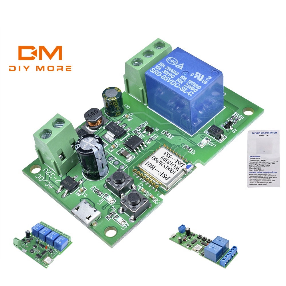 DIYMORE  Ewelink  WiFi Sem Fio Interruptor De Relé Automático De Porta Casa Módulo  Auto Locking