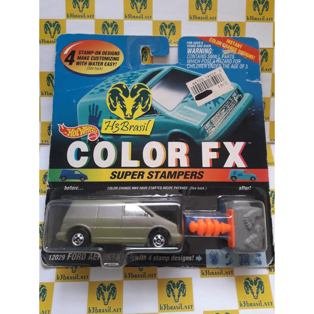 Bx401 Hot Wheels 1994 Color Fx Ford Aerostar Van Carimbo H3br