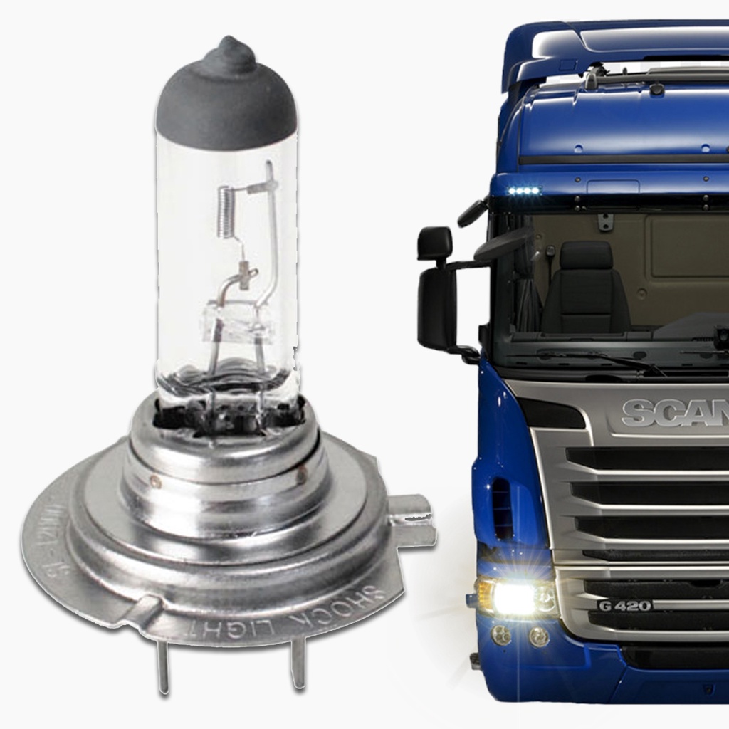 Lâmpada Automotiva Halógena H7 24V Px26d 70W para Farol Caminhão - Spare Parts and Accessories for Vehicles