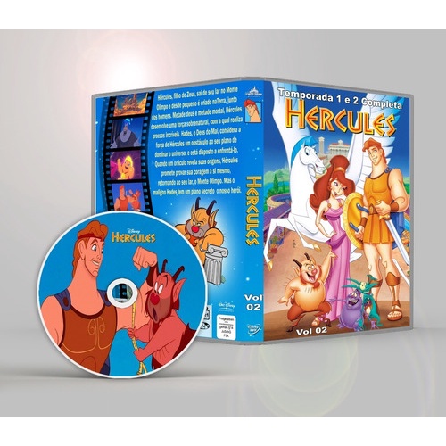 DVD Hércules Serie Animada Disney Completo + Filme Animado