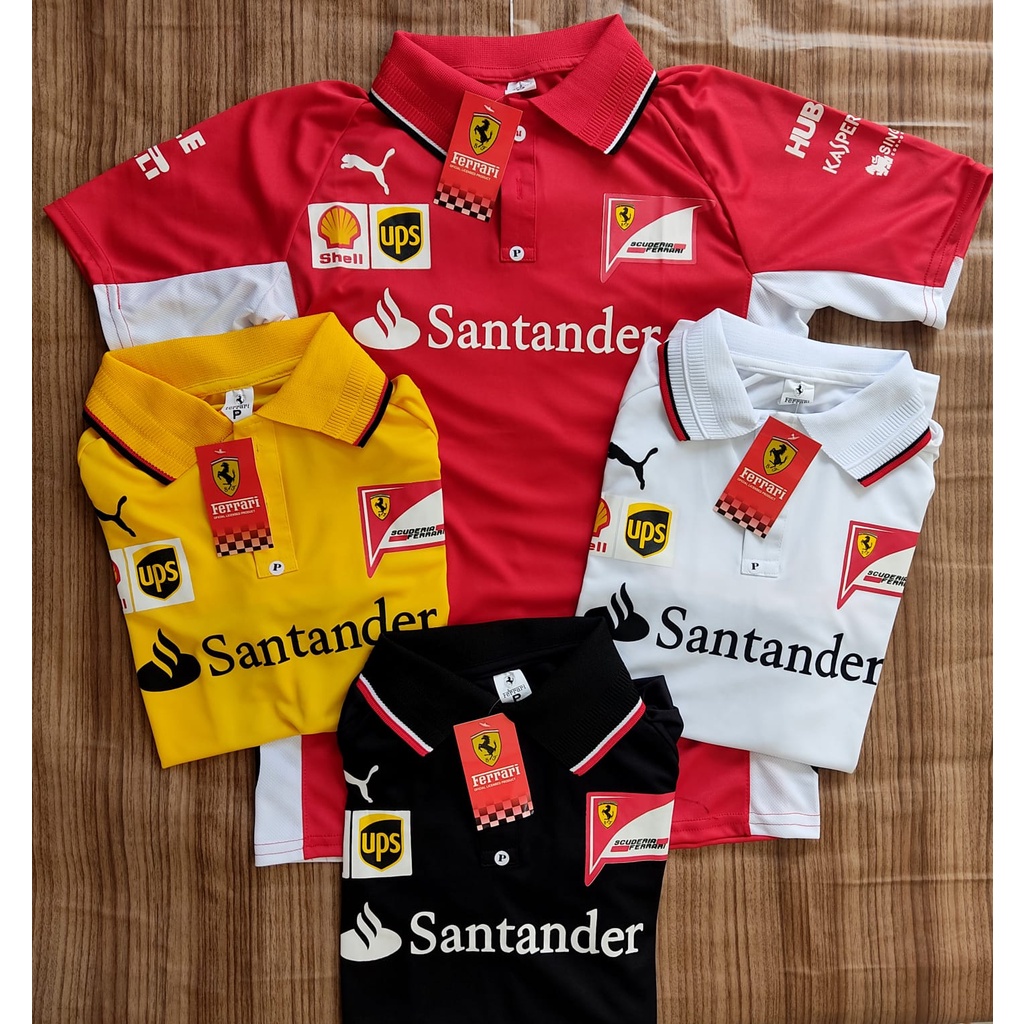 Camisa Santander Gola Polo Dryfit Envio Imediato