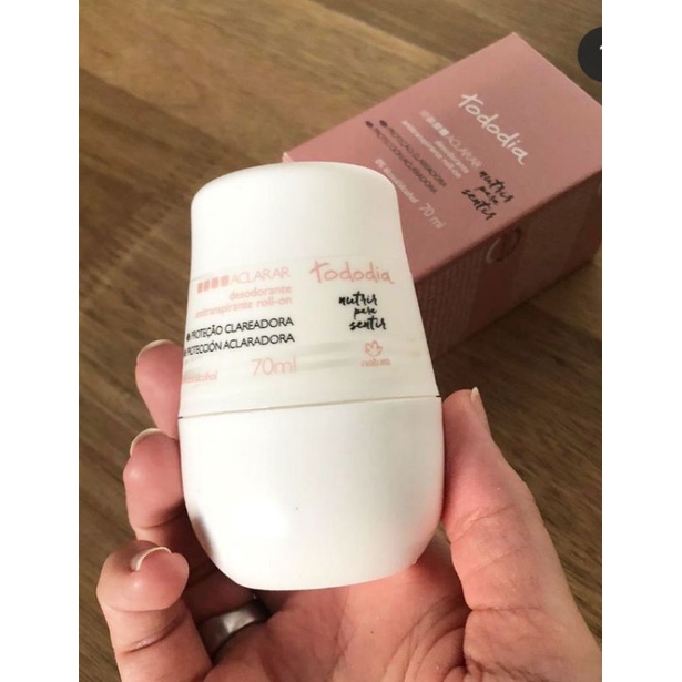 Desodorante Antitranspirante Roll-on Aclarar Tododia Natura clareador de  axila - 70ml | Shopee Brasil