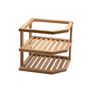 Organizador De Canto De Bambu 2 Andares - Oikos