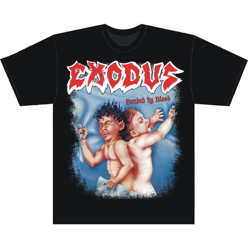 Exodus Bonded by Blood Comfortable and Breathable Skin-Friendly Baby Short-Sleeved T-Shirt Black 