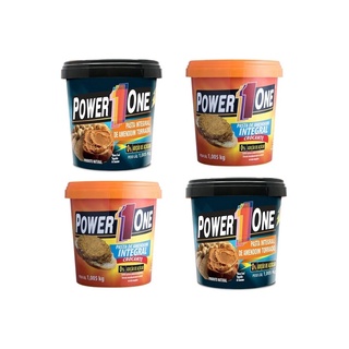 4x Pasta De Amendoim Integral Power One 1 Kg