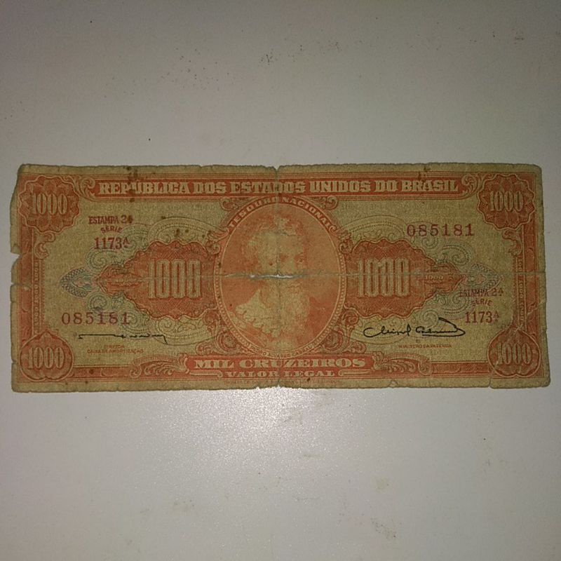 Cédula 1000 Cruzeiros MBC