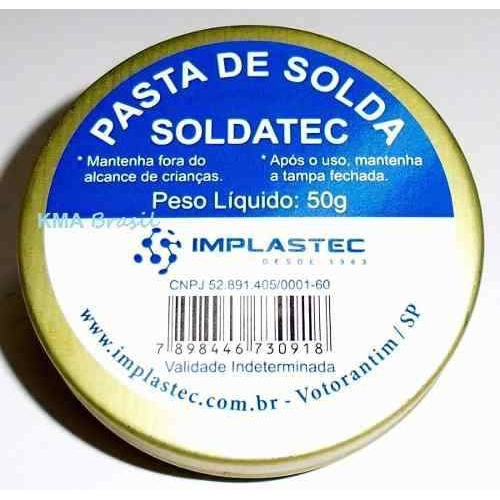 2 Pç Pasta De Solda - Fluxo Em Pasta Soldatec 50g