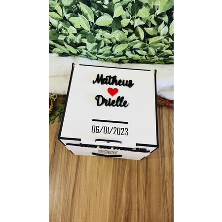 caixa a hora da gravata, hora do sapatinho, lua de mel casamento