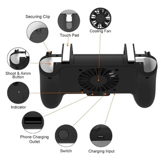 Controle Gamepad Sr Joystick Free Fire Pugb R1 L1 Com Cooler | Shopee ...