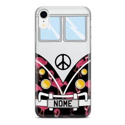 Capinha De Celular Kombi Flamingos Com Nome