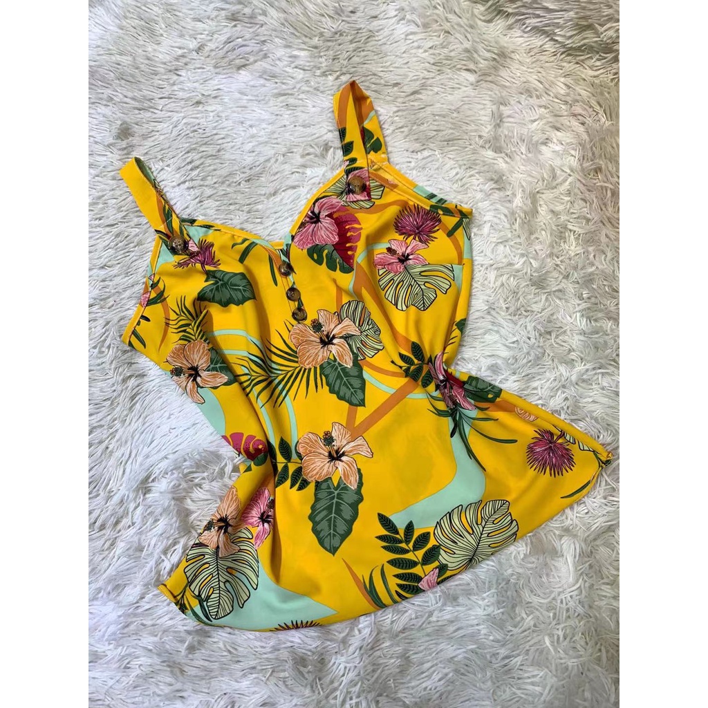 Regata Alça Larga Estampada Viscose Botões  Viscose.