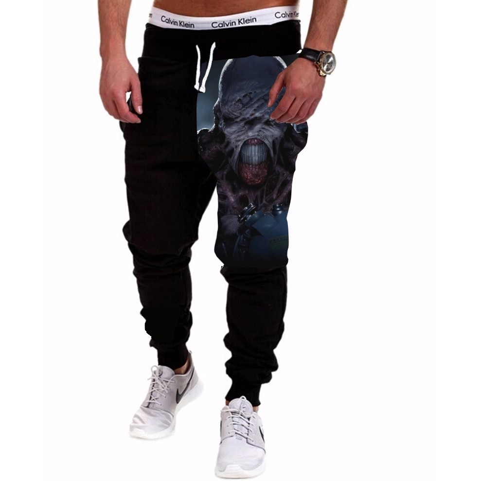 Calça Masculina de Moletom Estampada Por Sublimação Resident Evil Nemesis A109