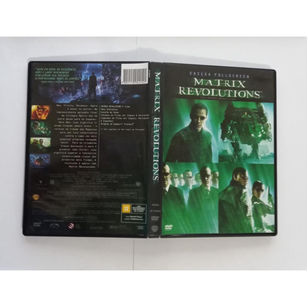 DVD MATRIX revolutions Edição Fullscreen