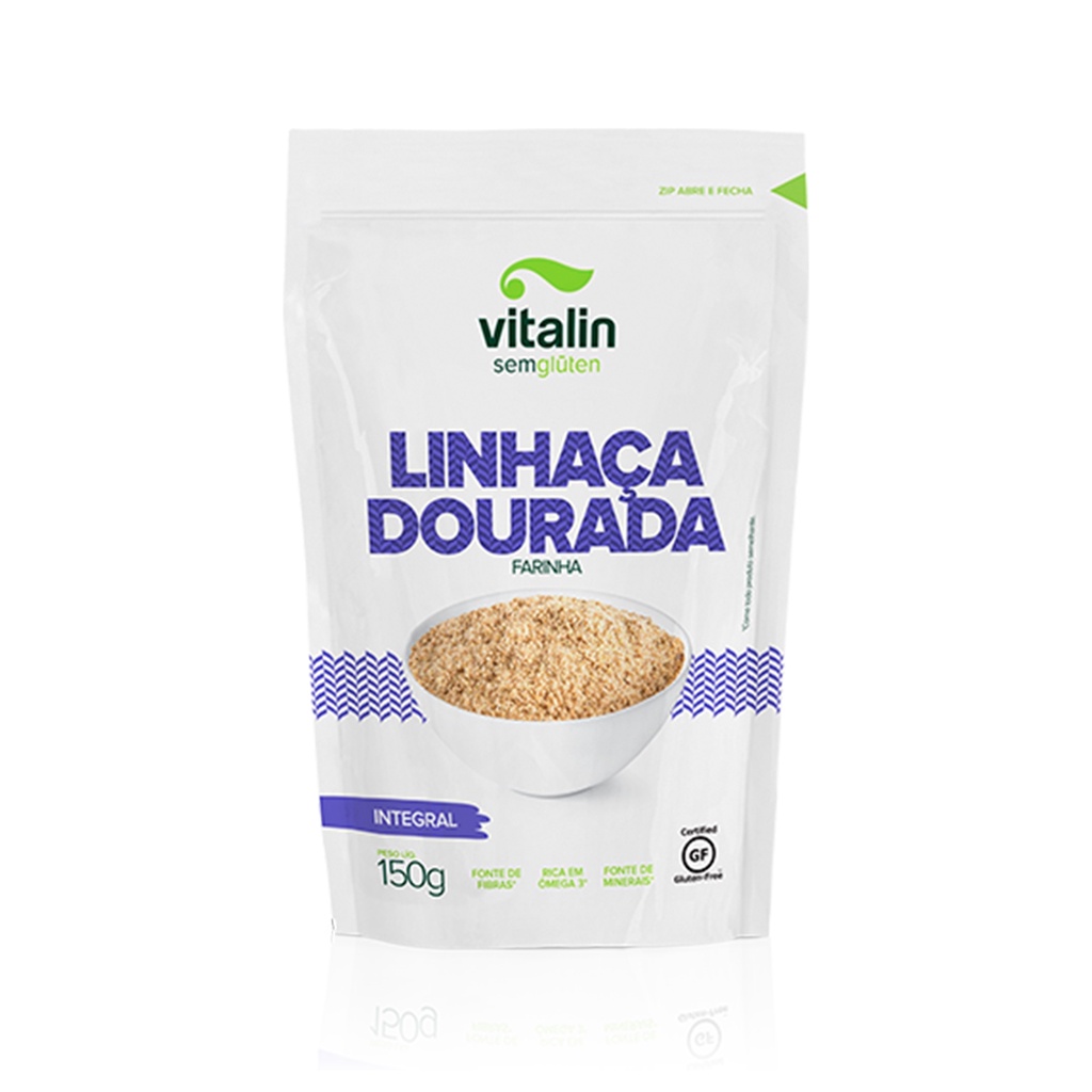 Farinha de Linhaça Dourada 150g - Vitalin em Oferta na Shopee