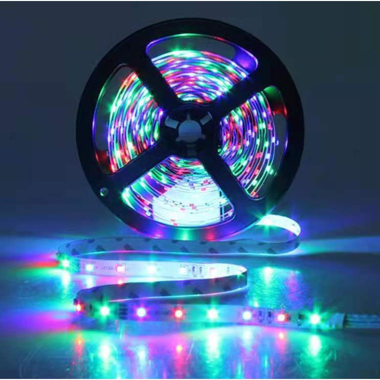 Fita Led Rgb 5m 3528 Prova D'agua 12V cotrolador + Controle remoto TB-5003