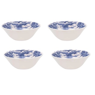 4 Tigelas Bowl de Cerâmica para Cereal Macarrão Sopas Cena Inglesa Biona Oxford