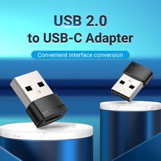 VENTION OTG USB-A Para Porta Adaptador Tipo C 3A 480Mbps iPhone Série 12 Cabo De Carregamento PD em Oferta na Shopee