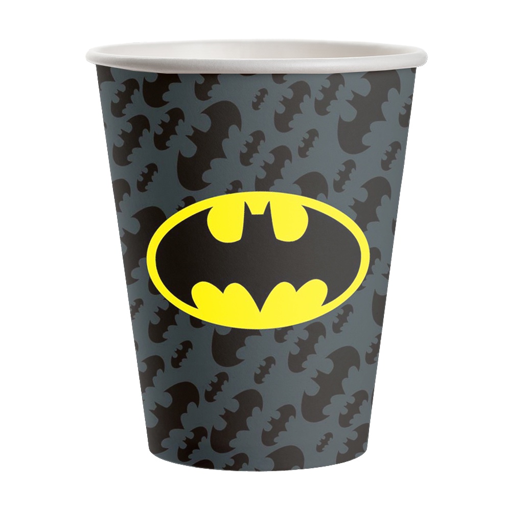 Copo de Papel 200ml Festa Batman  - 08 unidades - Festcolor - Rizzo Festas em Oferta na Shopee