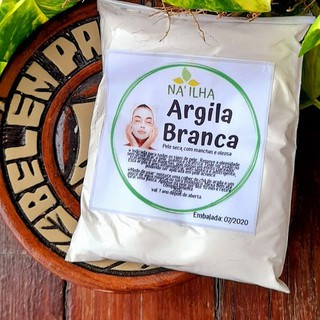 Argila Branca - pacote de 100g
