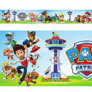 Faixa Decorativa Adesiva de Parede Infantil Menino Patrulha Canina 2