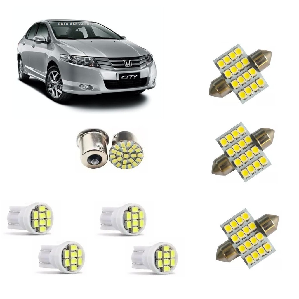 Kit Lampadas Led Honda Fit City Civic 2009 2010 2011 2012 em Oferta na Shopee