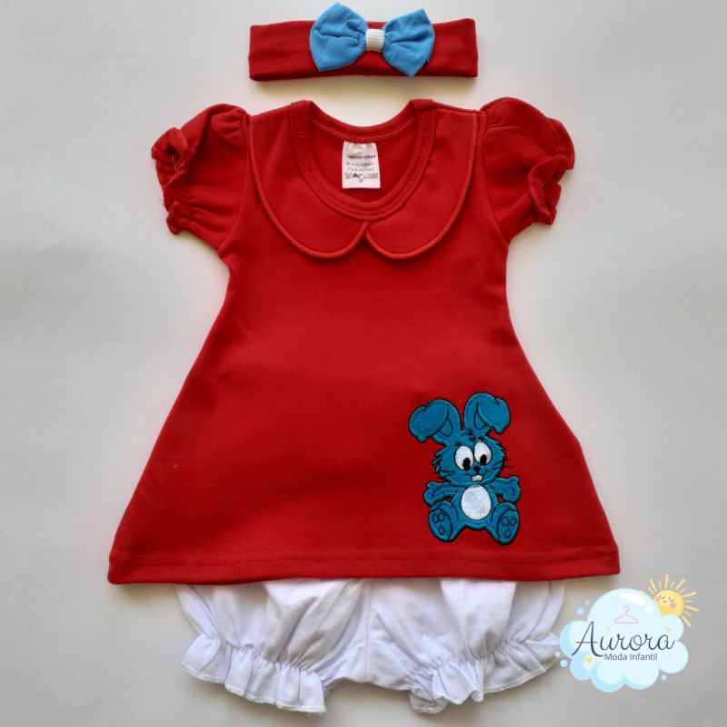Vestido fantasia da Mônica mesversário