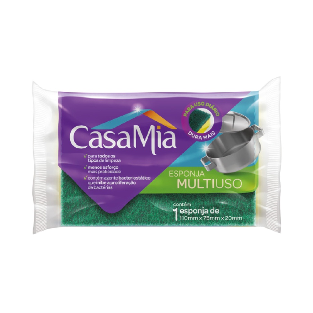 Esponja Multiuso 1un. - Casa Mia