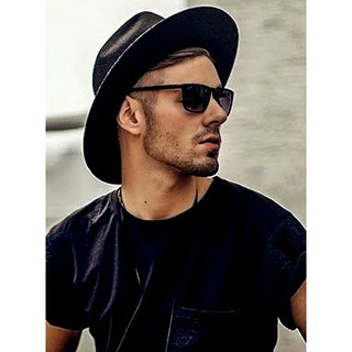 Chapéu clássico fedora de feltro poliester aba dura média de 6,5cm unissex masculino ou feminino adulto